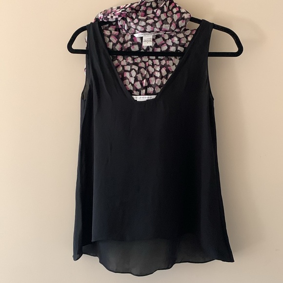 Diane Von Furstenberg Blouse with Camisole Tank Shell - Small - Picture 4 of 8